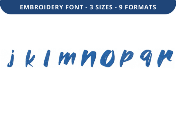 Abbert on Brush Font J to R: A Practical Embroidery Font for Personalized Fabric Projects
