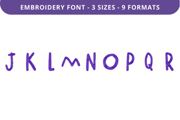 BRITTLE BUSH FONT UPPERCASE J TO R: EMBROIDERY CLARITY FOR NAMES, DATES, AND MEANINGFUL TEXT