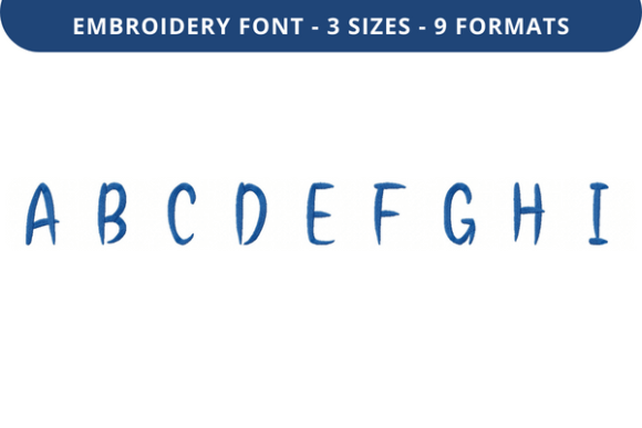 Cat Claws Font Uppercase A to I: A Versatile Embroidery Font for Personalized Fabric Projects
