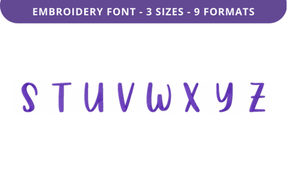 Country Garden Font Uppercase S to Z: Precision, Charm, and Versatility in Embroidery