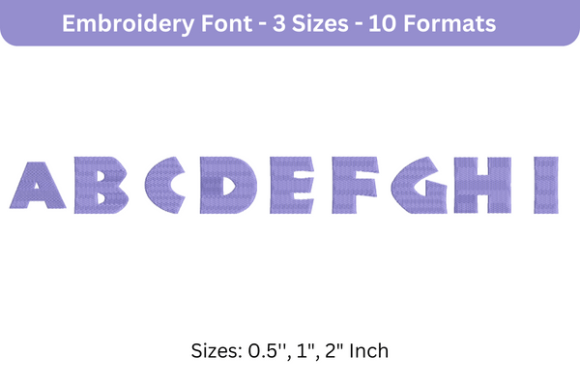 Jungle Font A to I: A Creative Embroidery Choice
