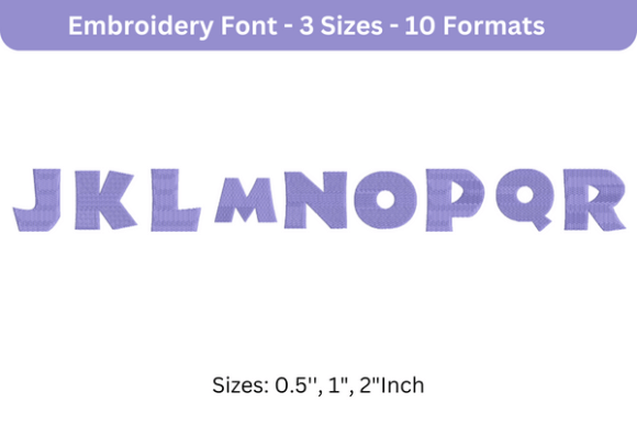 Jungle Font J to R: Creative Embroidery Made Easy