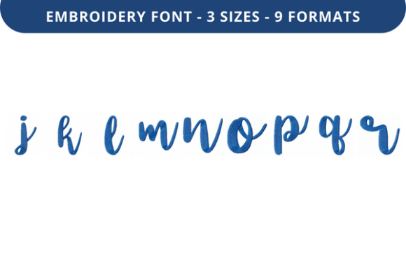 Like You a Lot Font J to R: A Premium Embroidery Font for Personalized Fabric Designs