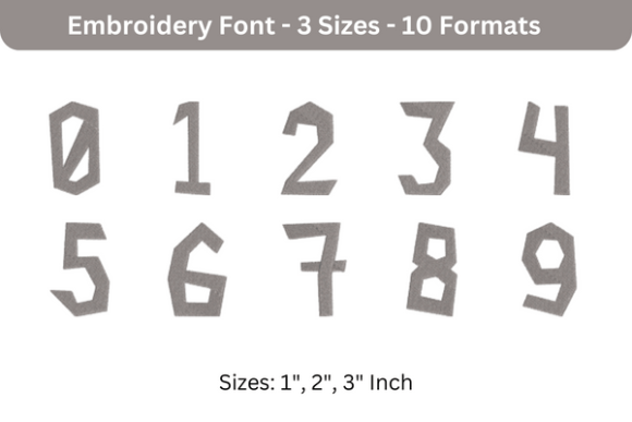 Paper Cuts Font 0 to 9: A Versatile Embroidery Solution for Personalized Designs