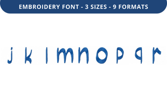 Peeling Good Font J to R: A Thoughtful Choice for Embroidery Names, Dates, and Meaningful Text
