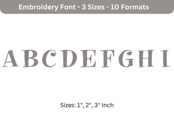 Pixie Font a to I: A Versatile Embroidery Font for Creative Projects