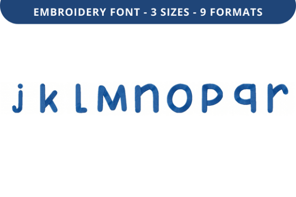 Puhoy Font J to R: A Premium Embroidery Font for Personalized Fabric Designs