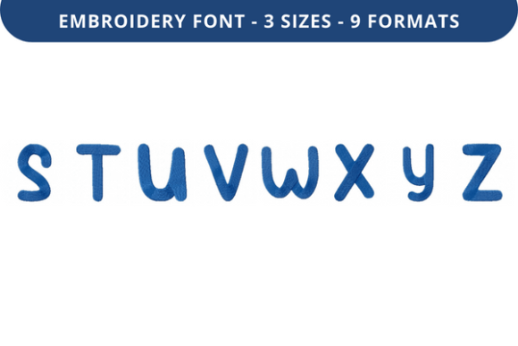 Puhoy Font Lowercase S to Z: A Thoughtful Choice for Personalized Embroidery