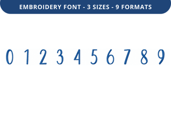 Rosmerta Font 0 to 9: Embroidery Numbers That Elevate Design