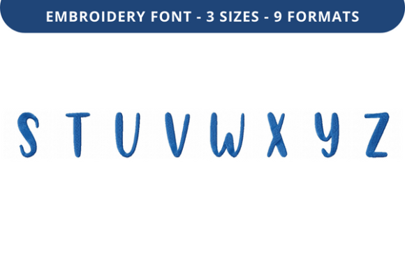 Sugar Buns Font S to Z: A Thoughtful Choice for Modern Embroidery Personalization