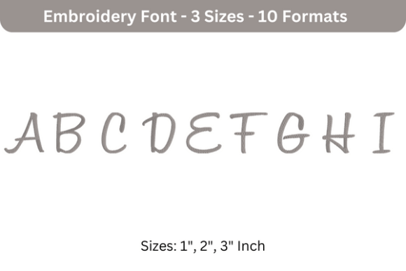 SWEET BEE FONT UPPERCASE A TO I: EMBROIDERY DESIGNS THAT STAND OUT