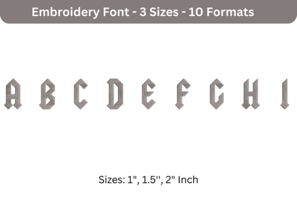 Yeller Font a to I: A High-Quality Embroidery Font for Personalized, Professional Results
