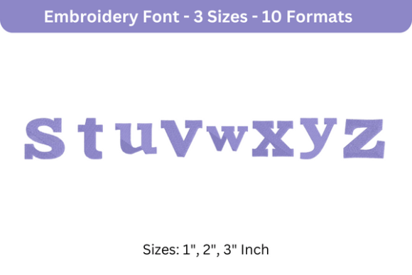 Zantroke Font Lowercase S to Z: Elegant Embroidery for Names & Quotes
